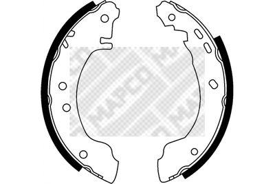 8520 MAPCO Комплект тормозных колодок