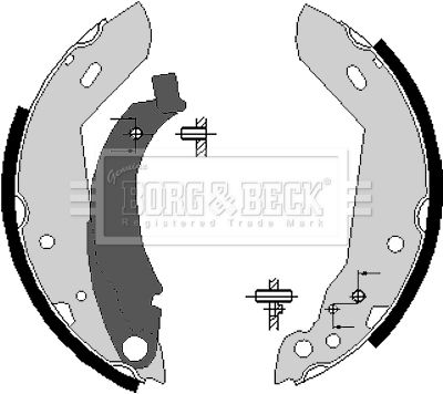 BBS6140 BORG & BECK Комплект тормозных колодок