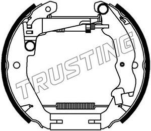 6437 TRUSTING Комплект тормозных колодок