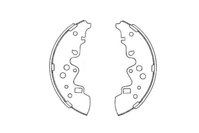 KBS5414 KAVO PARTS Комплект тормозных колодок