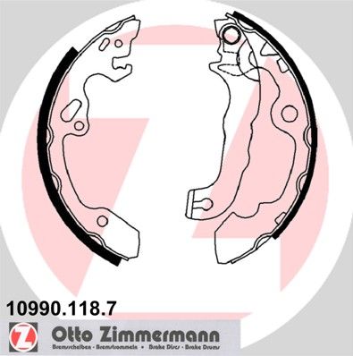 109901187 ZIMMERMANN Комплект тормозных колодок