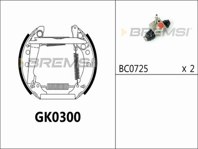 GK0300 BREMSI Комплект тормозных колодок