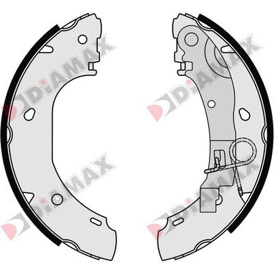 N01089 DIAMAX Комплект тормозных колодок