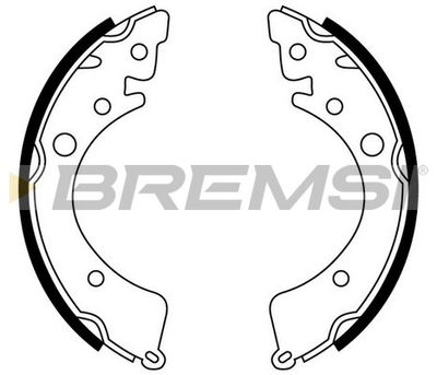 GF0702 BREMSI Комплект тормозных колодок