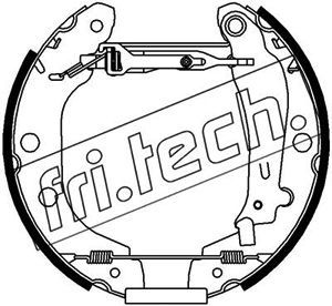 16187 fri.tech. Комплект тормозных колодок