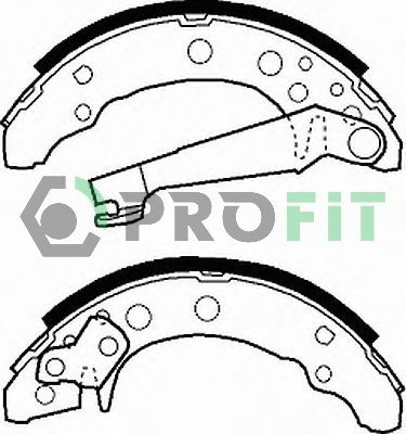 50010191 PROFIT Комплект тормозных колодок