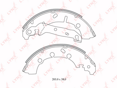 BS3001 LYNXauto Комплект тормозных колодок