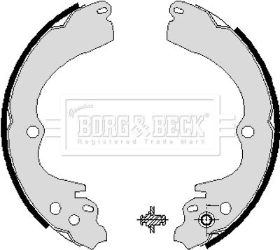 BBS6204 BORG & BECK Комплект тормозных колодок