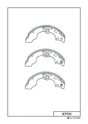 K7731 MK Kashiyama Комплект тормозных колодок