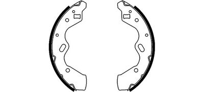 8DB355002351 HELLA PAGID Комплект тормозных колодок