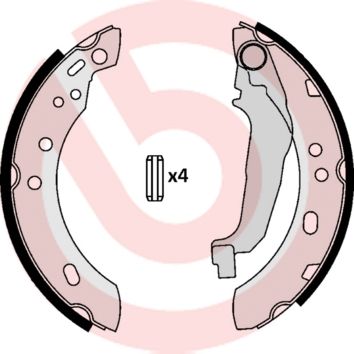 S56507 BREMBO Комплект тормозных колодок