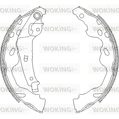 Z418700 WOKING Комплект тормозных колодок