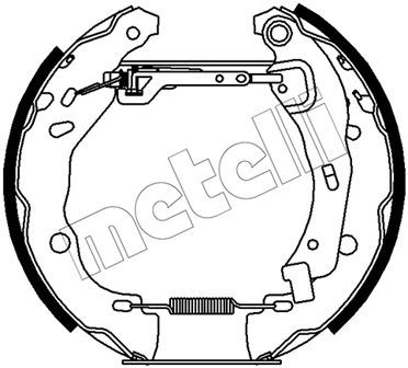 510486 METELLI Комплект тормозных колодок