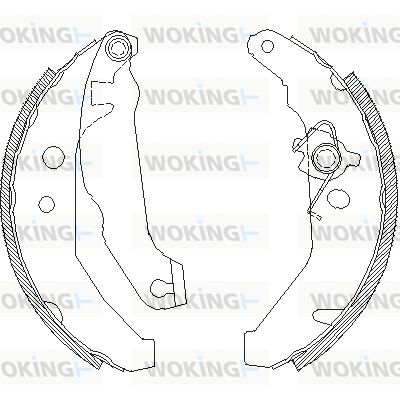 Z418501 WOKING Комплект тормозных колодок