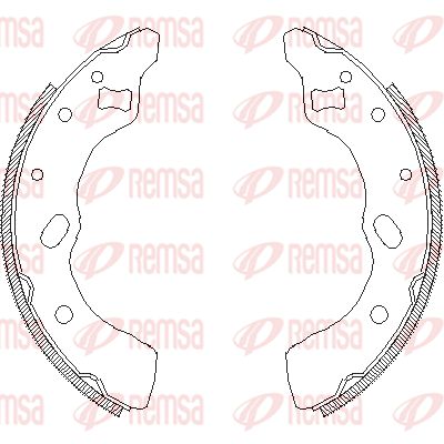 463900 REMSA Комплект тормозных колодок