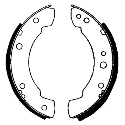 8DB355000541 HELLA Комплект тормозных колодок