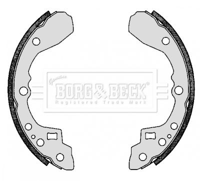 BBS6274 BORG & BECK Комплект тормозных колодок