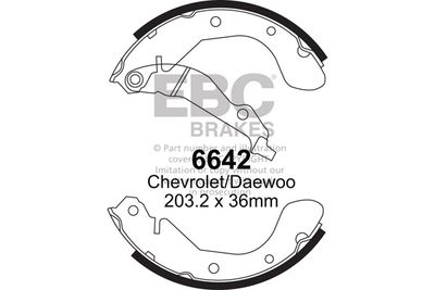 6642 EBC Brakes Комплект тормозных колодок