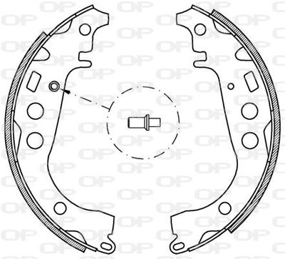 BSA204400 OPEN PARTS Комплект тормозных колодок