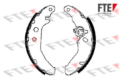 9100013 FTE Комплект тормозных колодок