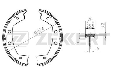 BK4083 ZEKKERT Комплект тормозных колодок