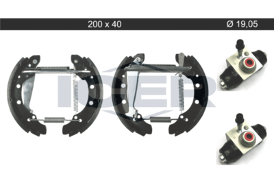 79KT0106C ICER Комплект тормозных колодок