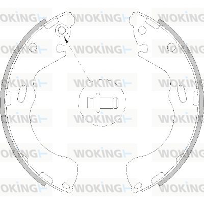 Z421000 WOKING Комплект тормозных колодок