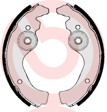 S23502 BREMBO Комплект тормозных колодок