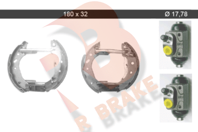 79RBKT0024 R BRAKE Комплект тормозных колодок