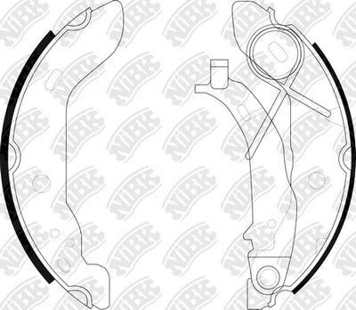 FN0555 NiBK Комплект тормозных колодок
