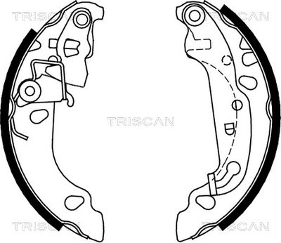810016008 TRISCAN Комплект тормозных колодок