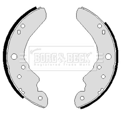 BBS6006 BORG & BECK Комплект тормозных колодок