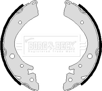 BBS6116 BORG & BECK Комплект тормозных колодок