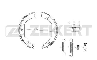 BK4321 ZEKKERT Комплект тормозных колодок