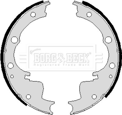 BBS6192 BORG & BECK Комплект тормозных колодок