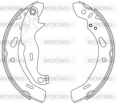 Z427800 WOKING Комплект тормозных колодок