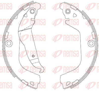 428000 REMSA Комплект тормозных колодок