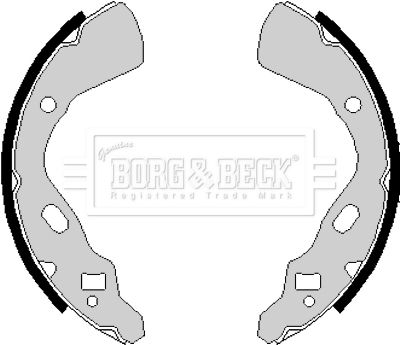 BBS6148 BORG & BECK Комплект тормозных колодок