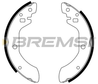 GF0842 BREMSI Комплект тормозных колодок