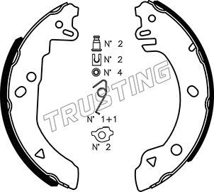 040130K TRUSTING Комплект тормозных колодок