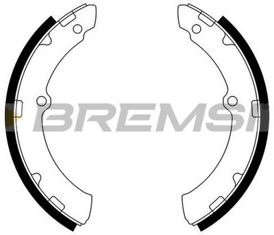 GF0955 BREMSI Комплект тормозных колодок
