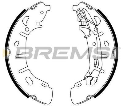 GF0148 BREMSI Комплект тормозных колодок