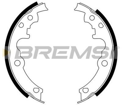 GF4553 BREMSI Комплект тормозных колодок