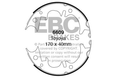 6609 EBC Brakes Комплект тормозных колодок