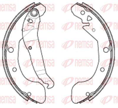 423100 REMSA Комплект тормозных колодок