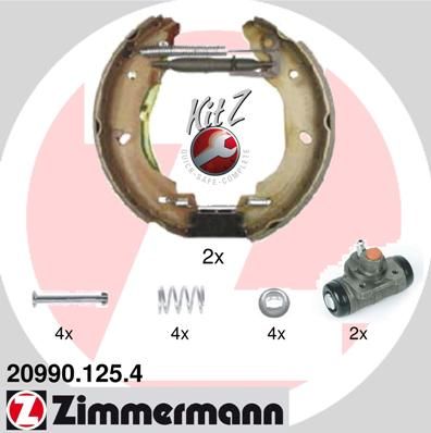 209901254 ZIMMERMANN Комплект тормозных колодок