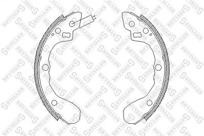 071100SX STELLOX Комплект тормозных колодок