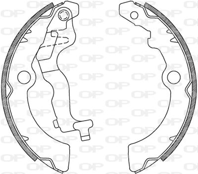 BSA223600 OPEN PARTS Комплект тормозных колодок