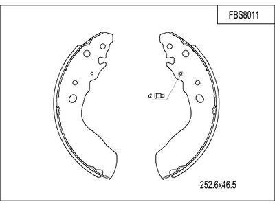 FBS8011 FI.BA Комплект тормозных колодок