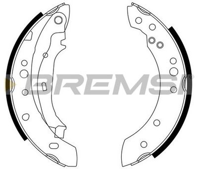 GF0446 BREMSI Комплект тормозных колодок
